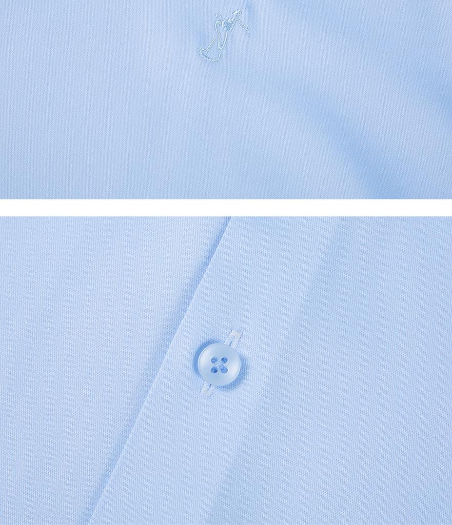 Embroidered Business Long Sleeved Shirt for Men's Formal Work Shirt 11261M0111