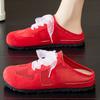 Women's shoes casual shoes new breathable mesh shoes one foot half slippers soft sole Dexun shoes fashionable versatile women's single shoes