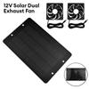 Ventilator solar de evacuare 12V 10W ventilator dublu de evacuare rezistent la apă Ventilator alimentat cu panou solar Extractoare de aer pentru ventilator de seră pentru găină