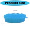 Hypoallergenics Silicone Body Scrubber For Adults And Kids Friendly Bath Brush With Flexible Bristles