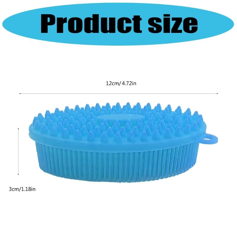 Hypoallergenics Silicone Body Scrubber For Adults And Kids Friendly Bath Brush With Flexible Bristles