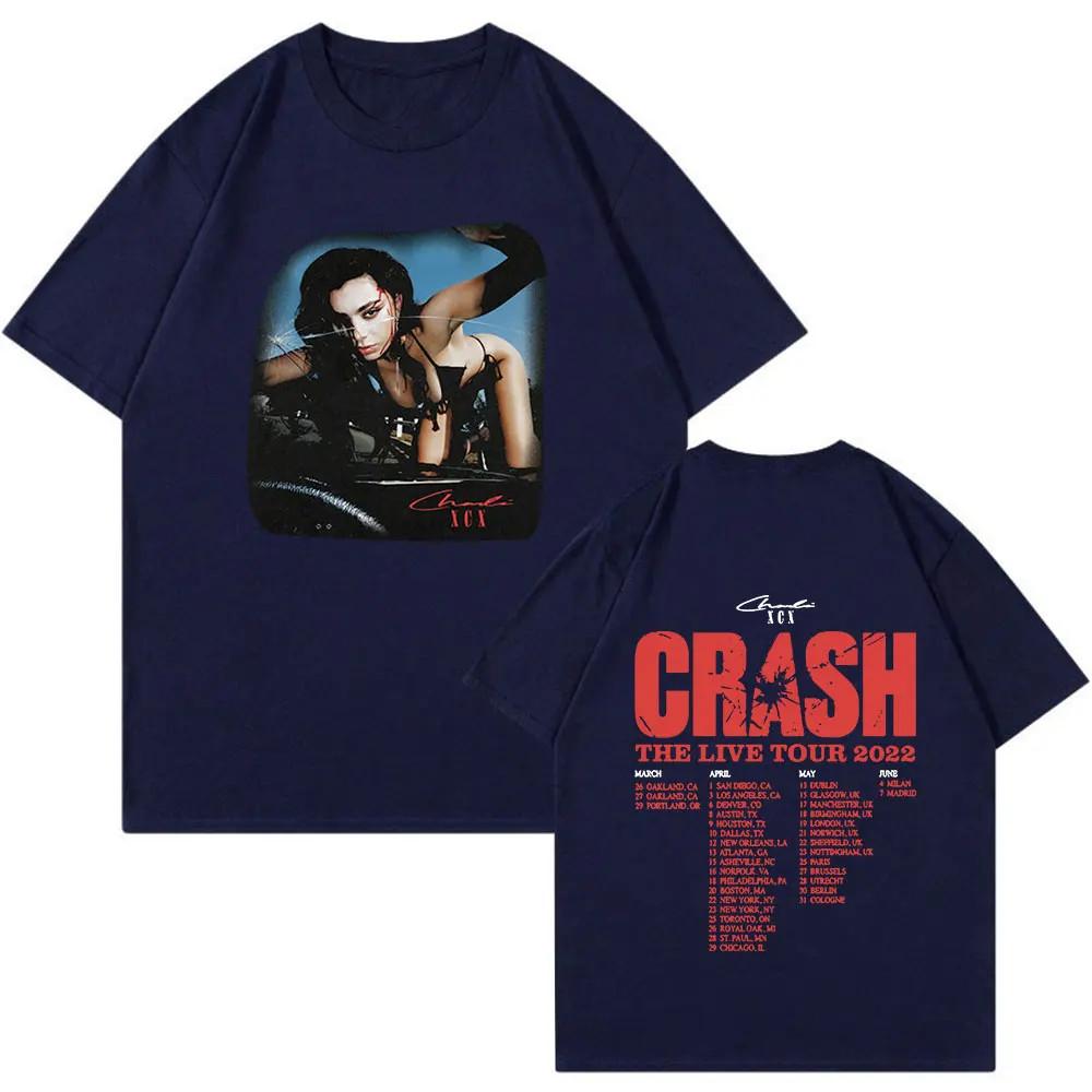 

Charli XCX Crash The Live Tour Heavy Cotton Navy T Shirt S-5XL UR467 Unisex T-Shirt XXXL