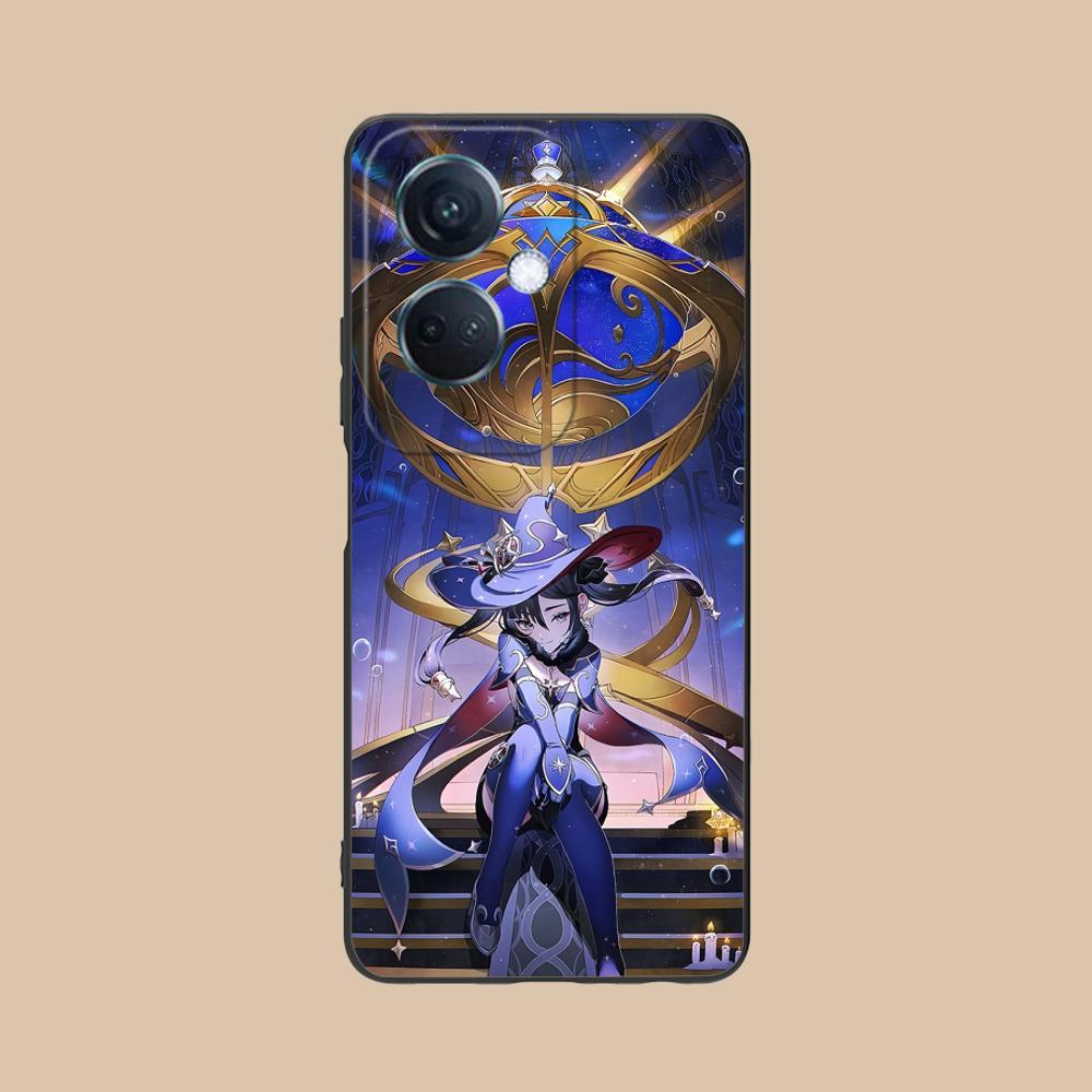 Game GI Mona Matte TPU Mobile Phone Case for OPPO Reno 14 13 12 11 10 9 8 7 6 5 F T Pro 5G Colorful Printing Cover