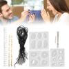 DIY Silicone Mold Jewelry Craft Pendant Making Irregular Mold Hand Drill Accessory Set