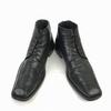 80s-90s Vintage Van Lier leather chukka boots 7.5 26.0 black(USED)