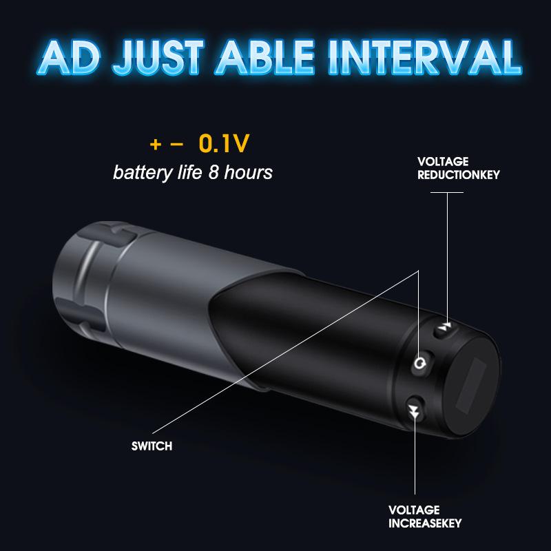 Hot-selling LED LCD Digital Display Wireless Integrated Tattoo Battery Pen Beginner Tattoo Machine