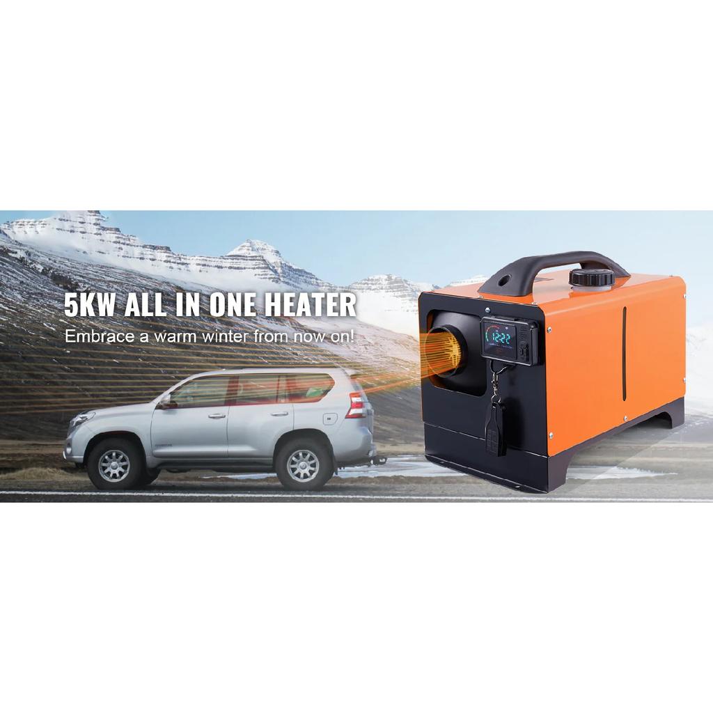 SucceBuy Diesel Air Heater 5/8KW 12V All in One Car Heater with Low Noise Remote Control for RV Truck Boat Parking Diesel Heater