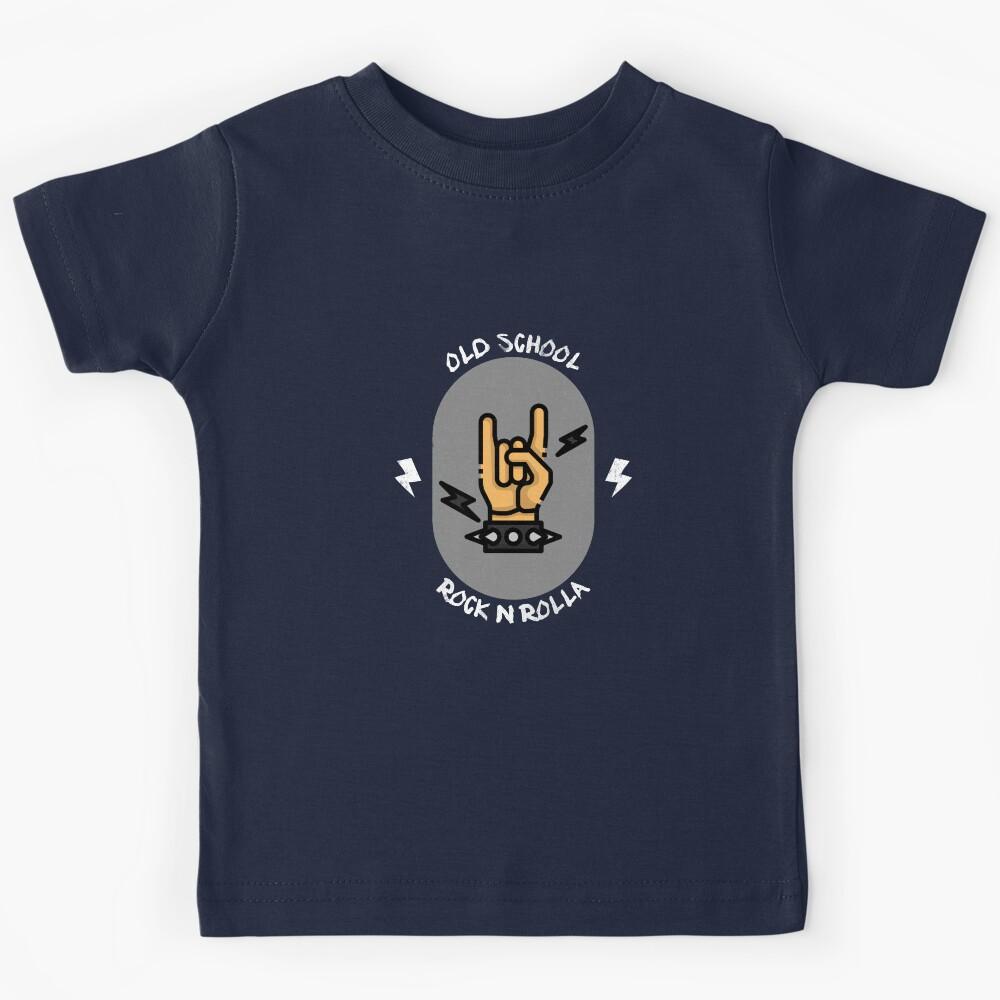 Old School Rockstar - RocknRolla Kids T-Shirt 170