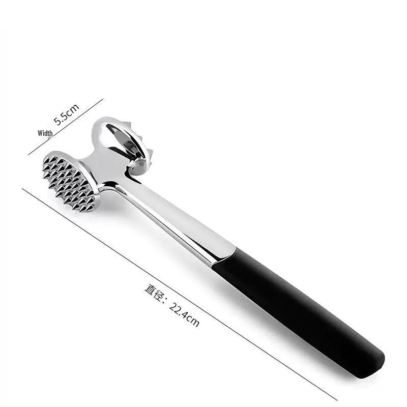 

Large Kitchen Meat Tenderizer Mallet and Piercer for Steaks - Household & Commercial Use