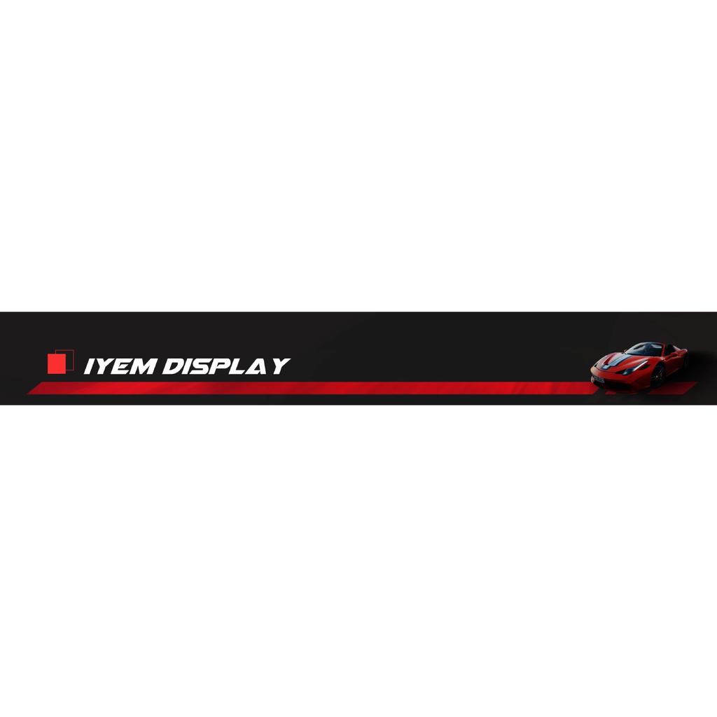 TIYPEOR Sport Racing 13Inch 330mm Flat Drift Steering Wheel D-Type PU Universal