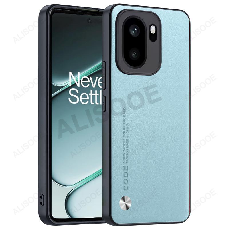 Dla Oneplus Ace 6 Ace6 Etui Pokrowiec Tekstura Włókna PU Skóra Twardy Plastik Pełna Ochrona Nakładka na Telefon Capa Funda