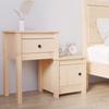 Day and Night - Day and Night Solid Pine Wood Bedside Table 79.5x38x65.5 Cm