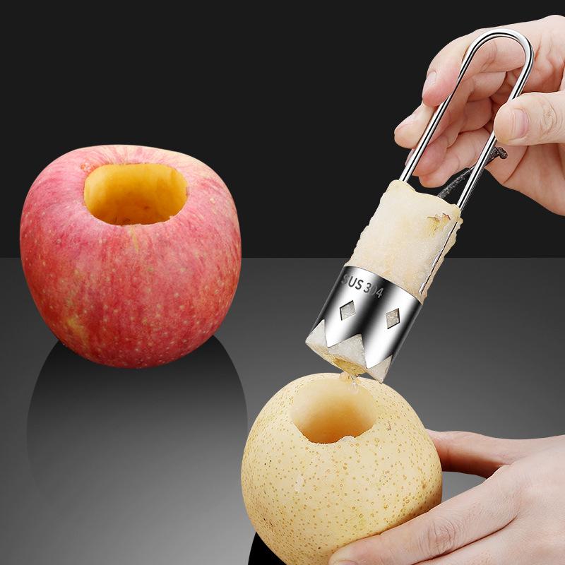 Stainless Steel Fruit Corer & Seed Remover for Apple, Pear & Chili