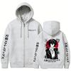Anime Bungo Stray Dogs Dazai Osamu Zipper Hoodie Men Women Casual Manga Oversized Streetwear Male Fashion Vintage Zip Up Jacket