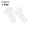 Soft Silicone Heel Grips Anti-Chafing Heel Stickers Half Size Shoe Pads Invisible T-Shape Cushions for High Heels Comfortable