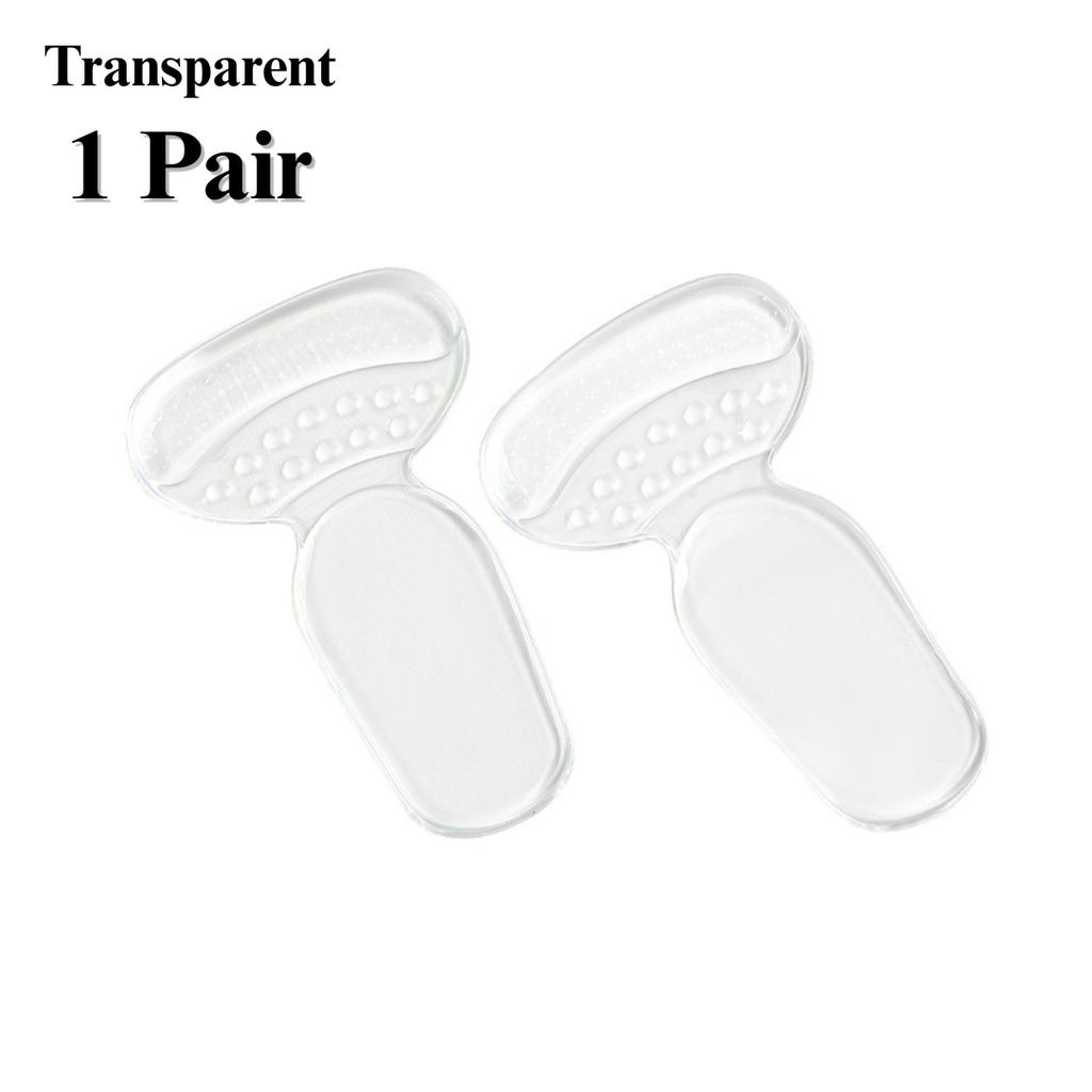 Soft Silicone Heel Grips Anti-Chafing Heel Stickers Half Size Shoe Pads Invisible T-Shape Cushions for High Heels Comfortable