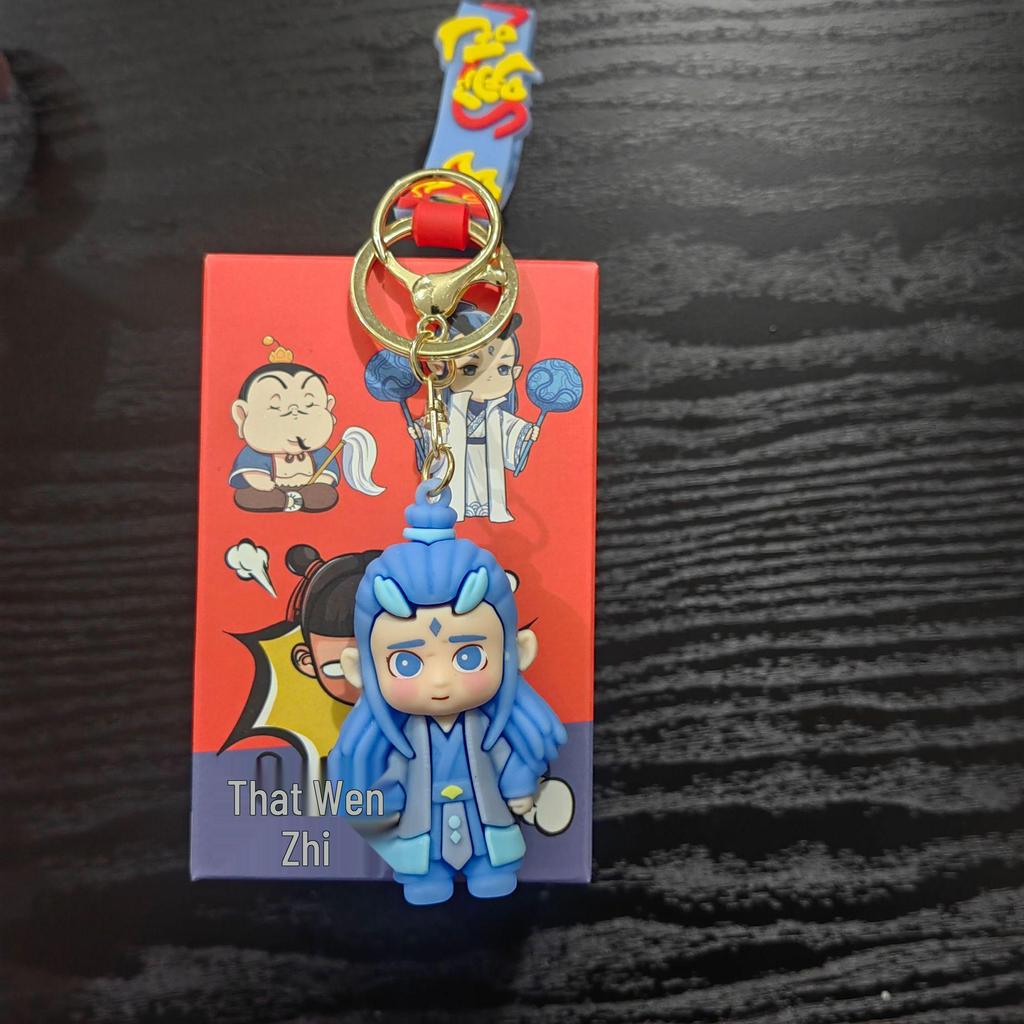 Nezha & Ao Bing Keychain Set: Backpack Accessory & Collectible Blind Box Toy