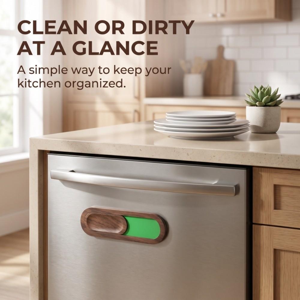 Durable Dishwasher Status Indicator Double Sided Kitchen Dishwasher Marker Restroom