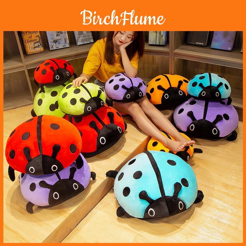 Creative Soft Sevenstar Ladybug Plush Toy With Pp Cotton Filling For Kids Gift
