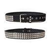 Vintage Rivet Waist Belt Wide Belt Punk Waistband Streetwear Y2K Leather Belt  Party
