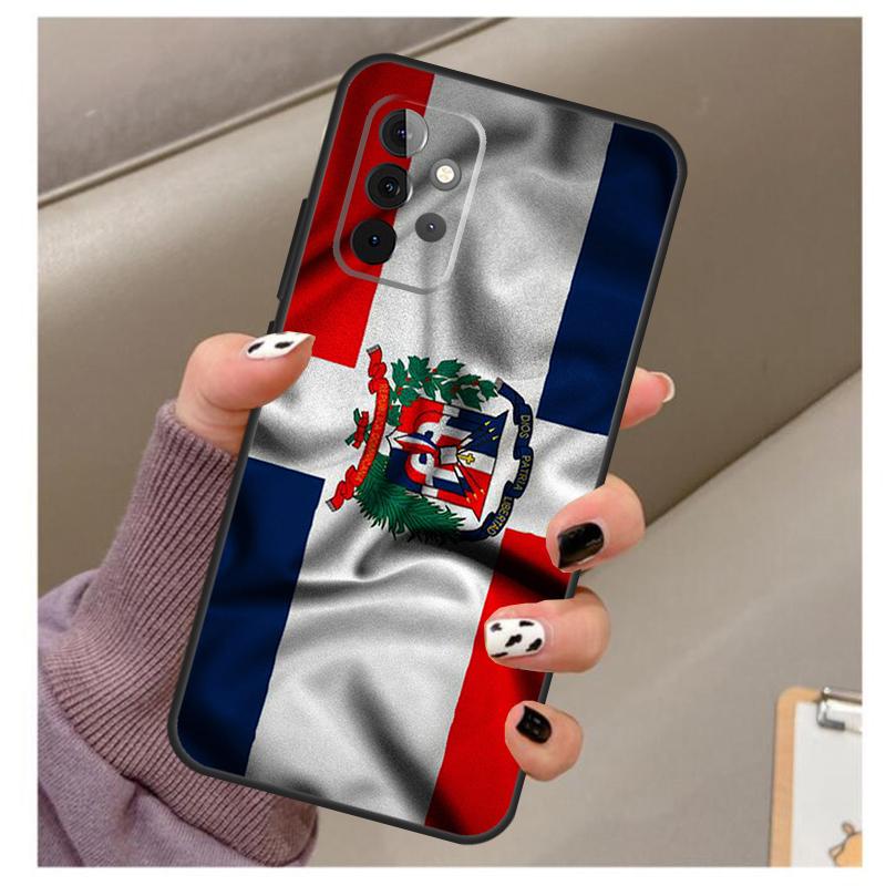 Dominican Republic Flag Case For Samsung Galaxy A34 A54 A14 A06 A16 A26 A36 A56 A12 A32 A52 A13 A33 A53 A15 A35 A55
