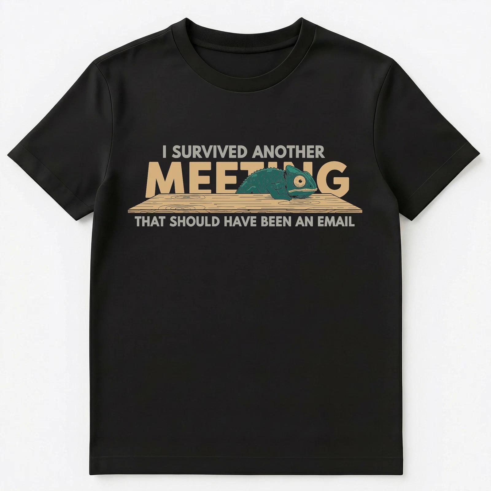 

Professional Chameleon Meeting Survival Office Worker Unisex T-Shirt XL