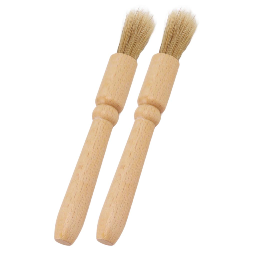 2 szt. Szczoteczka do czyszczenia młynka do kawy Drewniana szczoteczka do czyszczenia blatu stołu do ziaren kawy Narzędzie do kawy