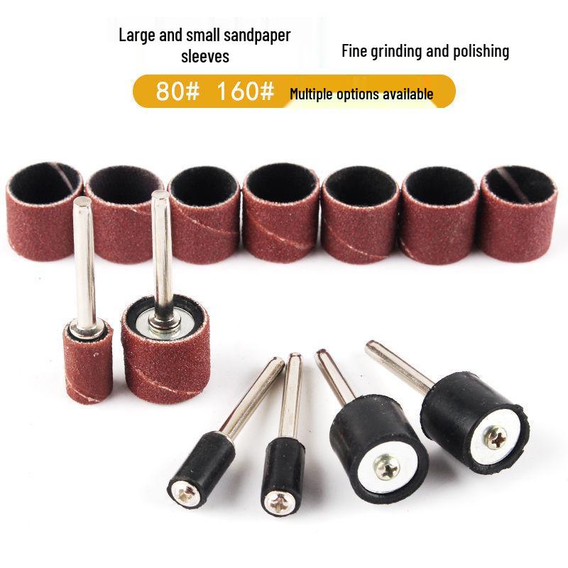 Sandpaper Ring Cloth Grinding Head for Woodworking and Carving Polishing