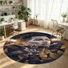 Jude Bellingham Printed Round Crystal Velvet Rug Soft Non Slip Floor Carpet For Bedroom Holiday Gift