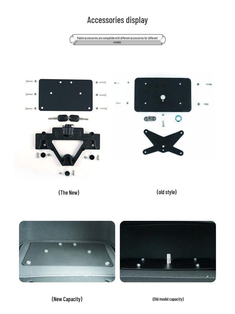 Qidian KD150C Retro Side Bag Canvas with Protective Bar, Backrest, and Footrest Modification