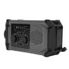 Solar Hand Crank Radio Multi Functional IPX4 Water Proof Emergency AM Frequency Modulation Radio with LED Flashlight