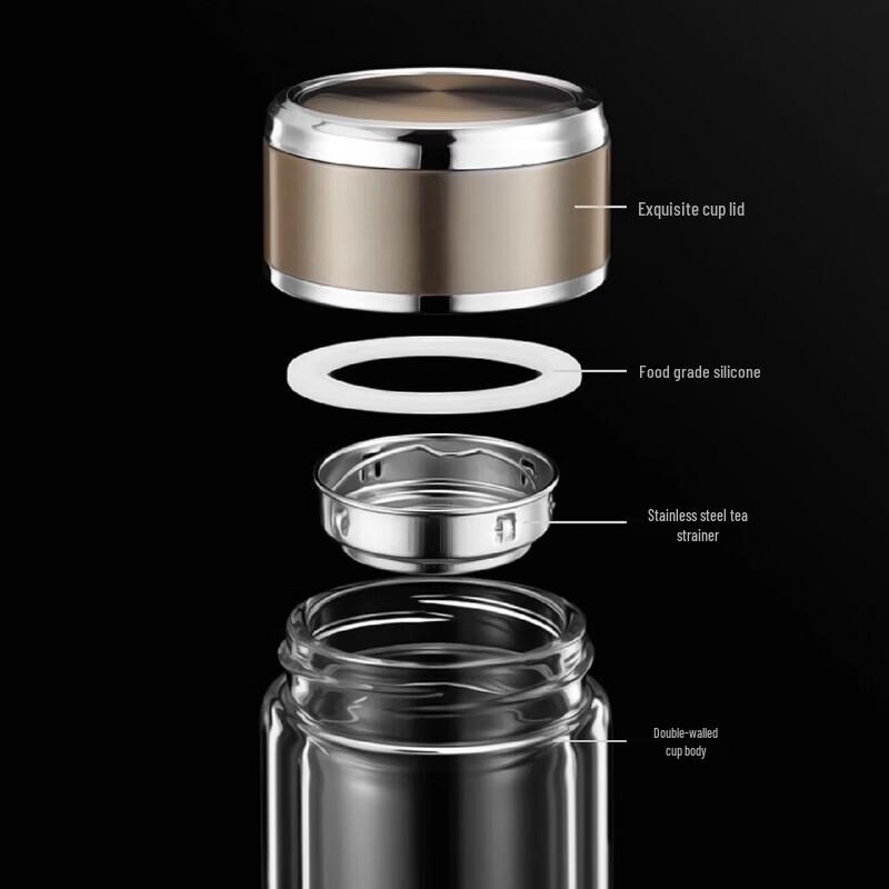 RELEA Borosilicate Glass Tea Infuser Bottle