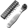 Socket Wrench 1/4" Drive Ratchet Handle Steel Construction Professional Precisions Mechanics Tool