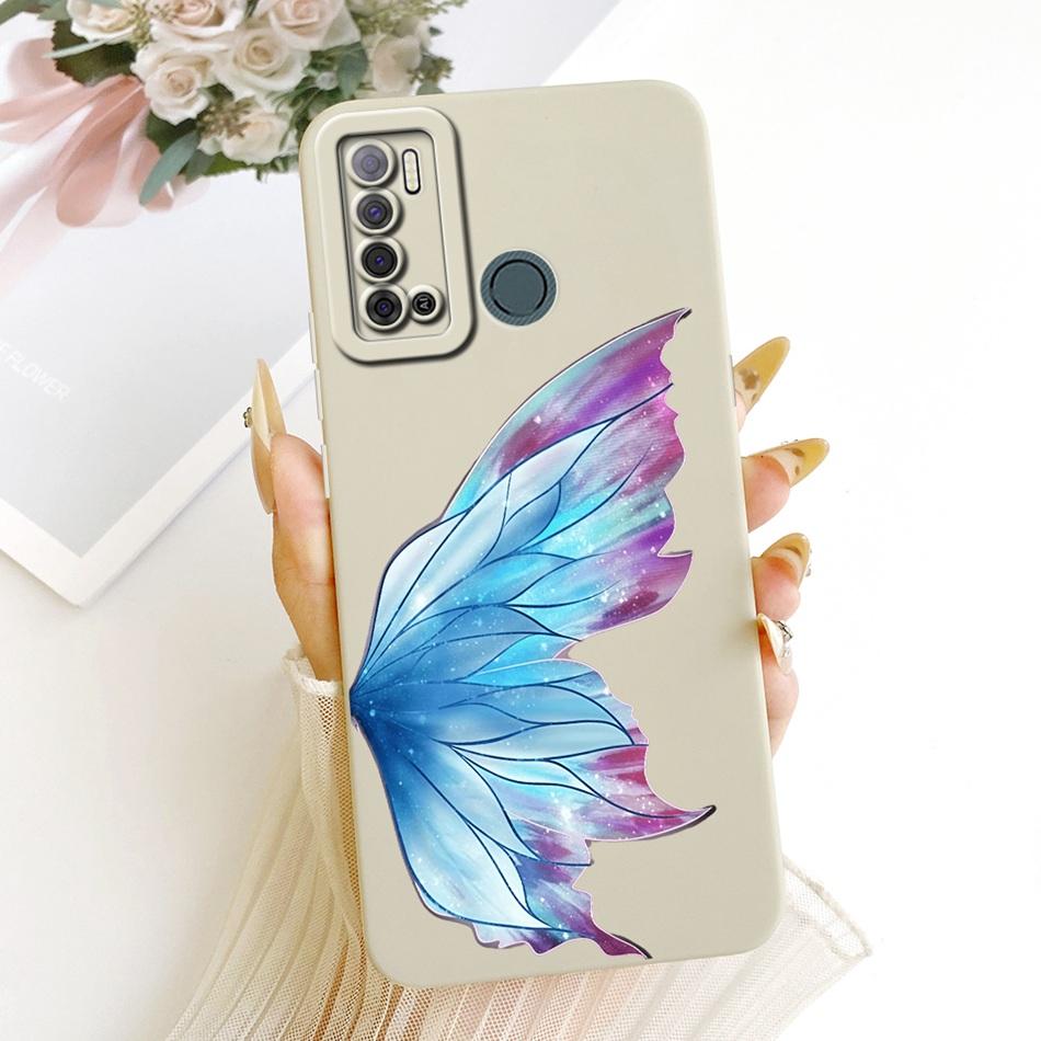For Tecno Spark Power 2 LC8 Cute Cat Flower Cartoon Phone Case For Tecno Spark Power2 Shockproof Soft Silicone Bumpers