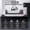 [YUNZII] C68 Wireless Keyboard 65% Panda Switch - keyboard