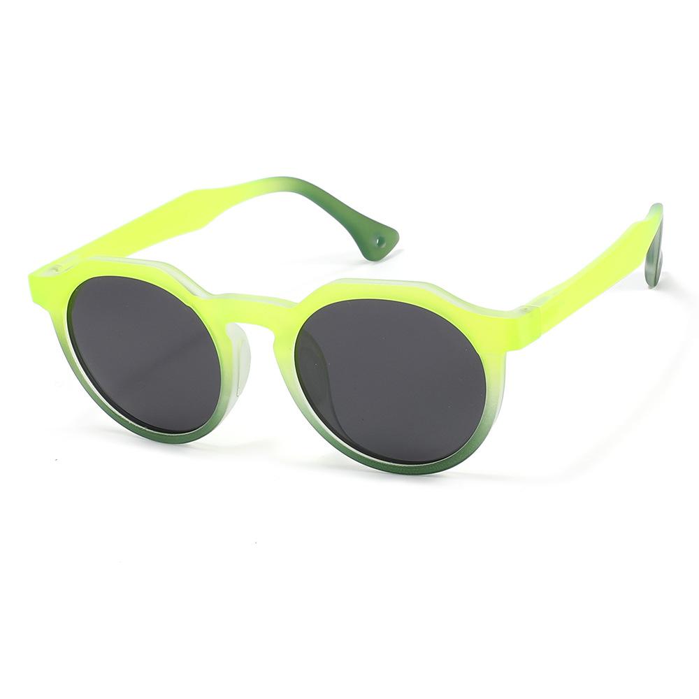 Trendy Polarized Kids Sunglasses UV400 Protection for Girls Boys Cute Fashion Round Style Toddler Shades Age 3-12 Children