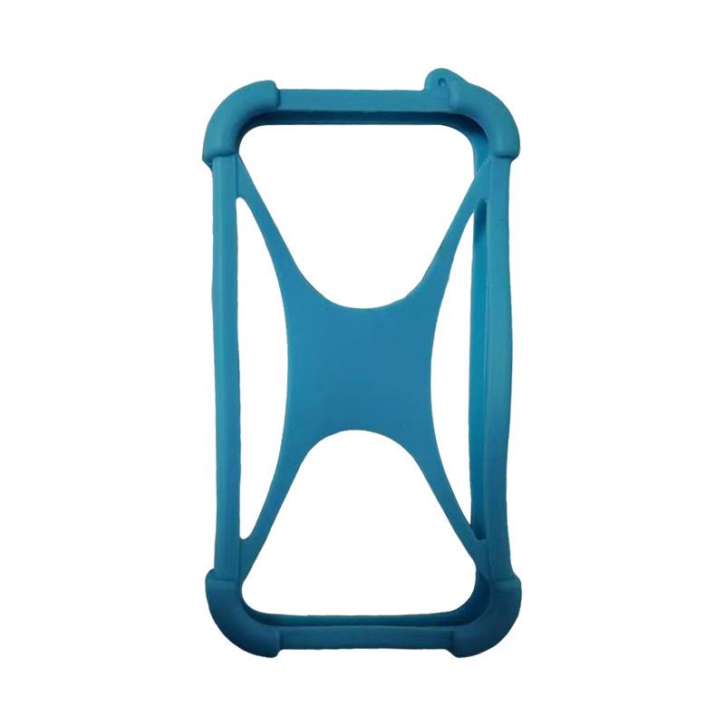

Universal Stretchable Silicone Phone Case - Hollow Design, Soft Rubber Frame, Anti-Fall, Anti-Drop Protective Cover. синий