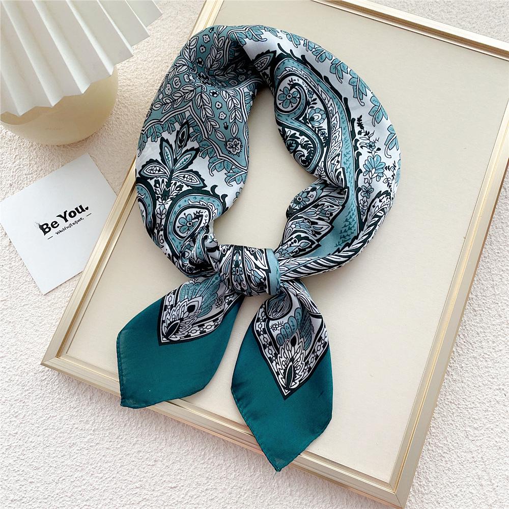 70 Silk Square Scarves for Women - Fashionable Lightweight Neck Protection for Spring, Summer, Autumn. Perfect for Matching Shirts & Ideal for Moms.