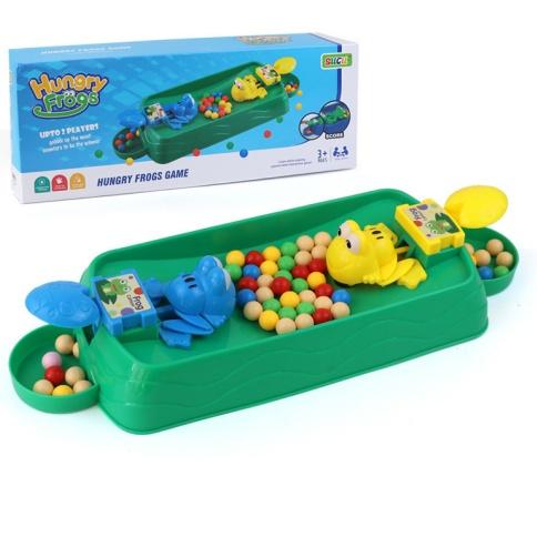 

Interactive Hunger Frog Chessboard Game Frog Bean Eating Game -2-4 Players Family Party Game Multiplayer Competition Toy