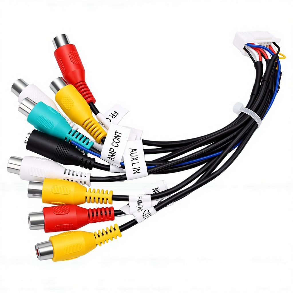 Car Radio Stereo Power Cable 20 Pin Support for Android 9 Female Adapters Radio Wiring Harness Kit