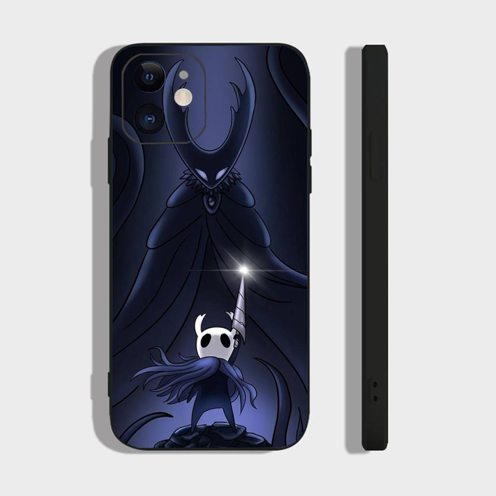 Die H-Hollow K-Knight Abenteuer-Spiel Handyhülle Für IPhone 17 Air 16 15 14 13 Pro Max 11 12 Schwarze Silikonhülle