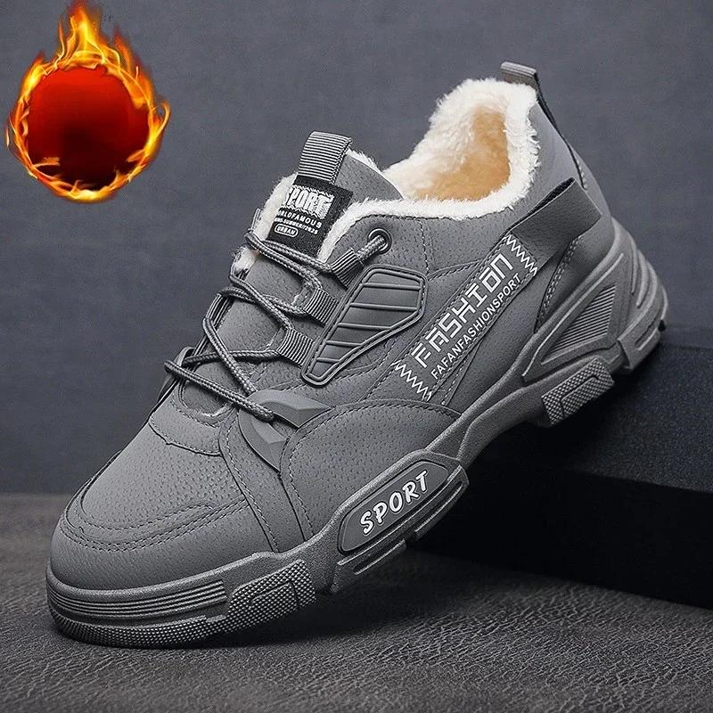 Fashion Men Boots Men Ankle Boots Autumn Outdoor Military Booties Winter Comfort High Top Shoes for Men Platform Work Boots Botas Hombre