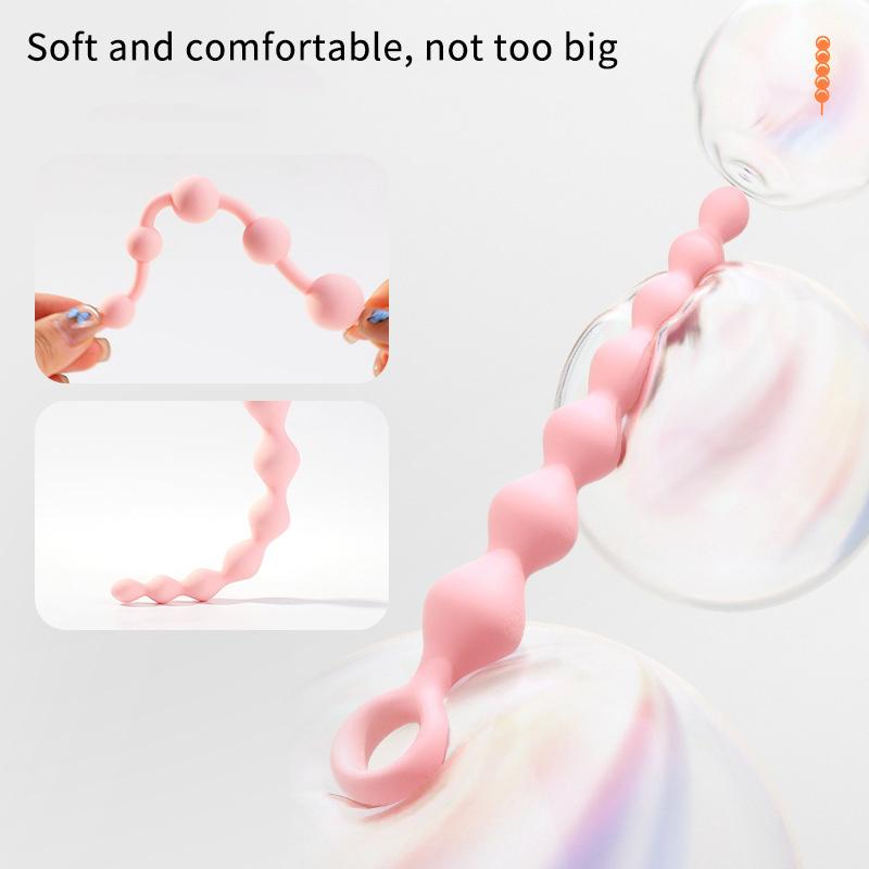 20.7cm 18+ Adult Women Men Couple Flirt Gay Erotic SM Sex Toys Silicone Anal Beads Prostate Stimulator Ball Butt Plug Anal Plug
