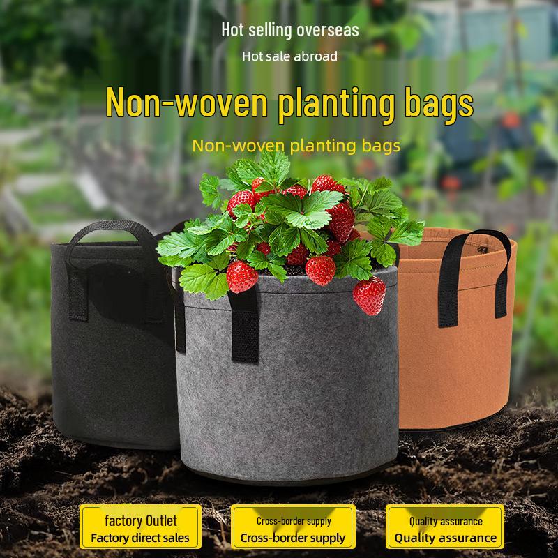 Non-Woven Fabric Garden Grow Bag for Balcony and Green Plants