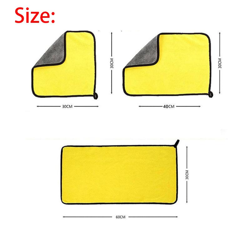 30x30/60CM Autowasch-Mikrofasertuch Reinigungstrocknungstuch Säumpflegetuch Detaillierungswaschtuch Für BMW Toyota Kia Honda Ford