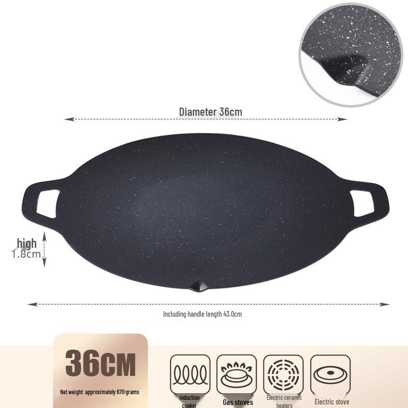 Southeast Asia Portable Double-Ear Outdoor Camping BBQ Grill Plate