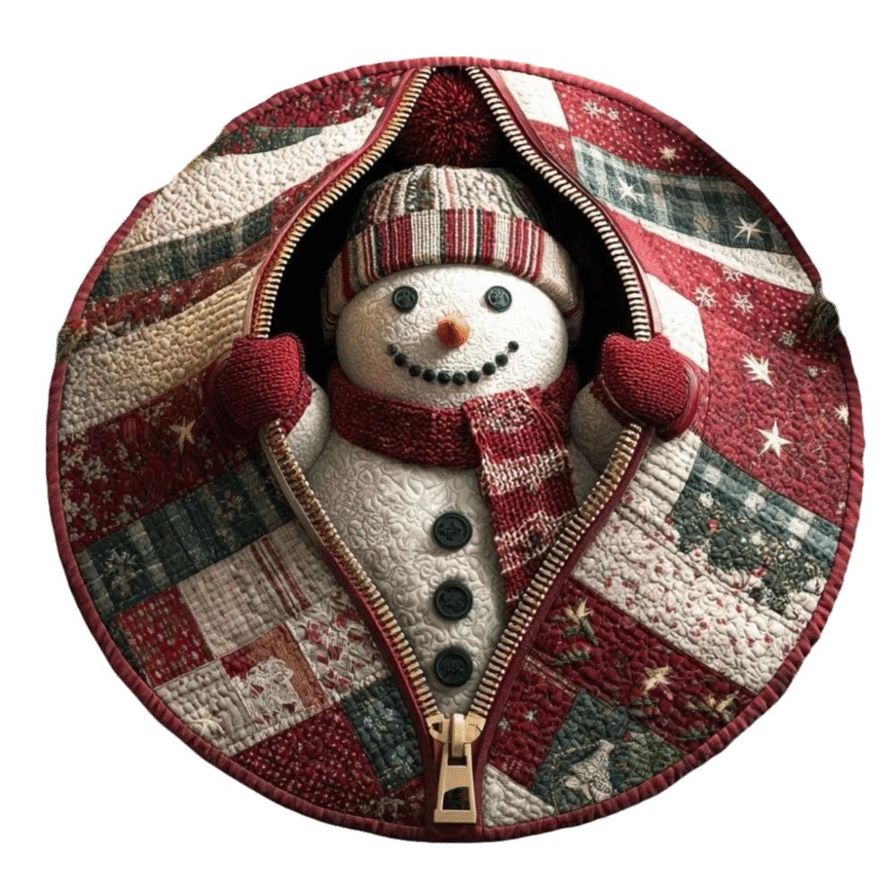 2D Flat Printed 3D Illusion Rug Non-Slip Christmas Doormat Cartoon Cute Xmas Home Decor Outdoor
