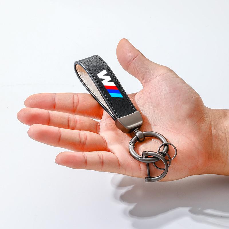 Car Keychain Keyring Leather Logo Key Chain Pendant Gifts For BMW M Emblem E46 E36 E34 F10 E90 F30 E60 F30 E53 E30 E92 E87 Cybf04