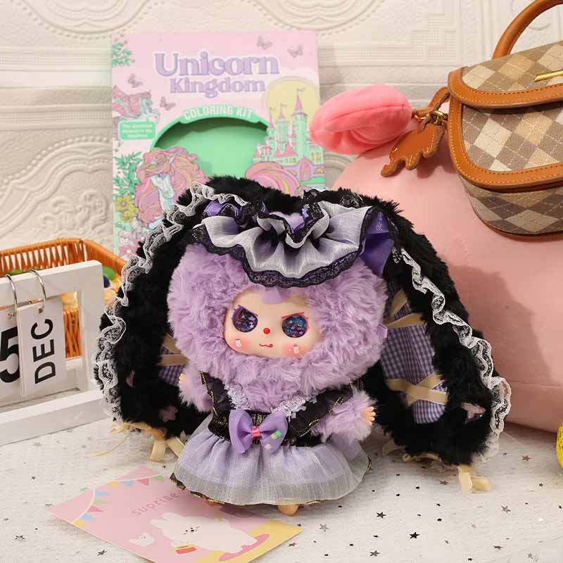 Baby Three Lucky Kid Not Defined Series Plush  Cute Big Ear Doll Lovable Vinyl Face Pendant Ornament Toy Gift