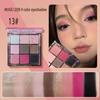 Multi-color Selection For Women Nine-Color Waterproof Matte & Glitter Eyeshadow Palette - Long-lasting, Sweat-proof, and Brightening